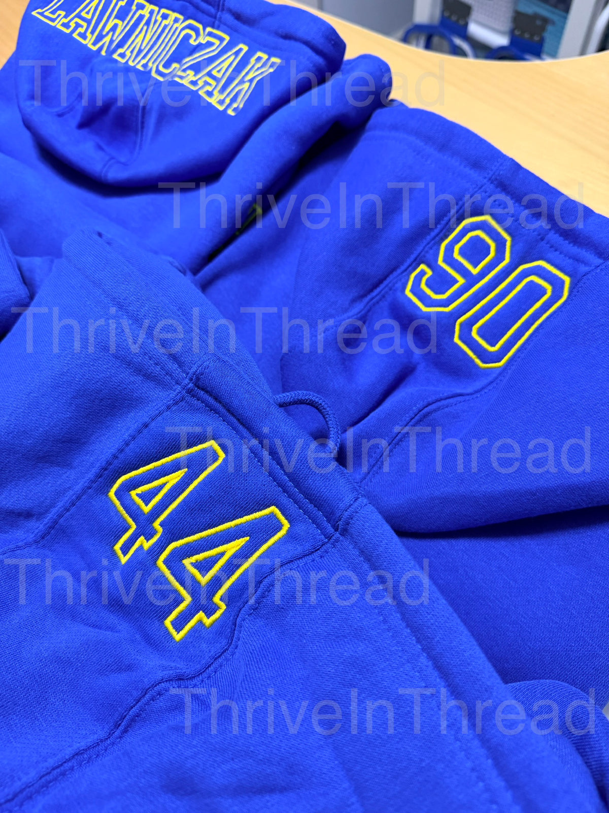 ADD-ON Embroidery On The Hood Of A Hoodie