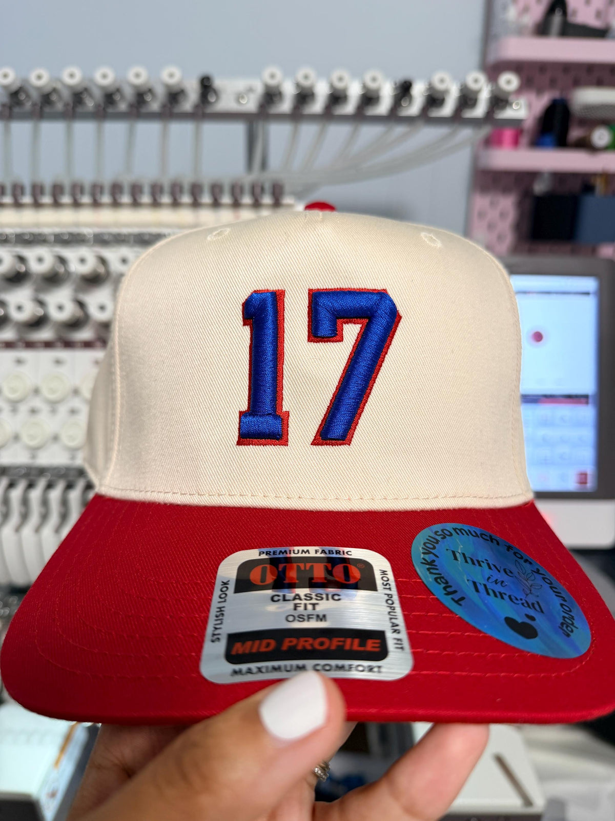 Custom Embroidery 3D puff number/letters hat, custom number, players number hat, Buffalo Football hat, 17 MVP, sports team hat, gameday hat
