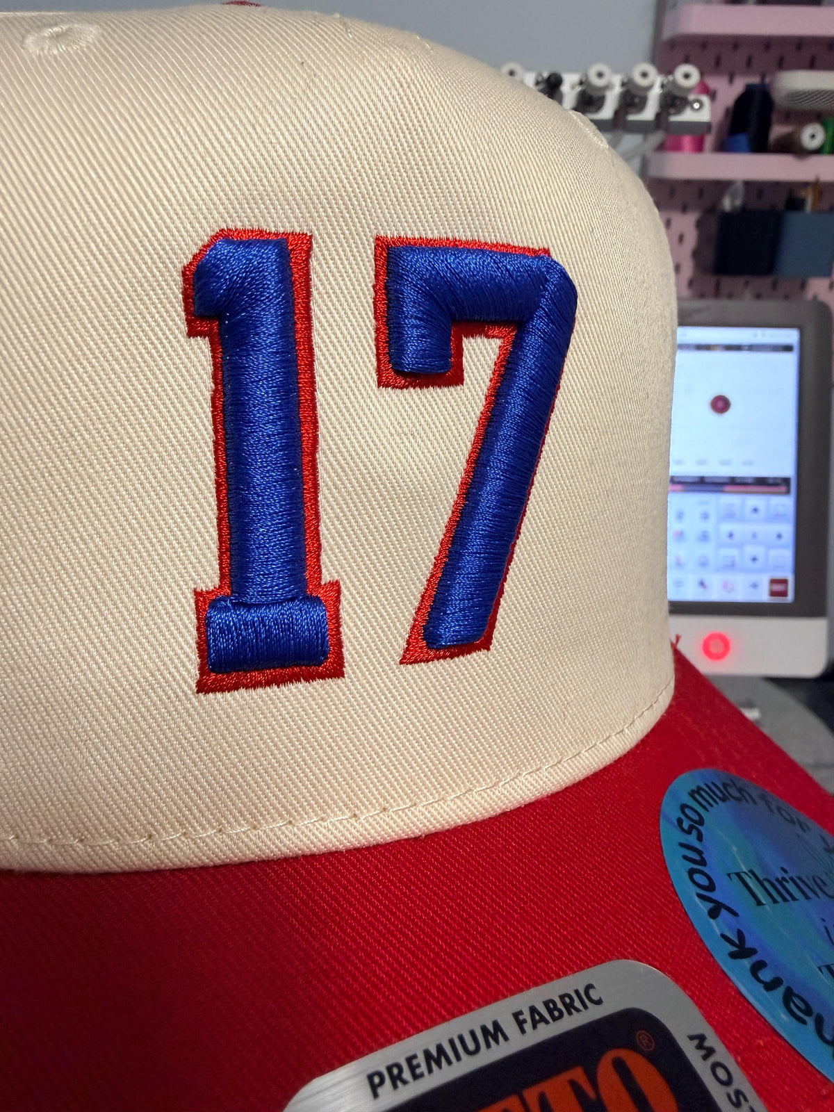 Custom Embroidery 3D puff number/letters hat, custom number, players number hat, Buffalo Football hat, 17 MVP, sports team hat, gameday hat