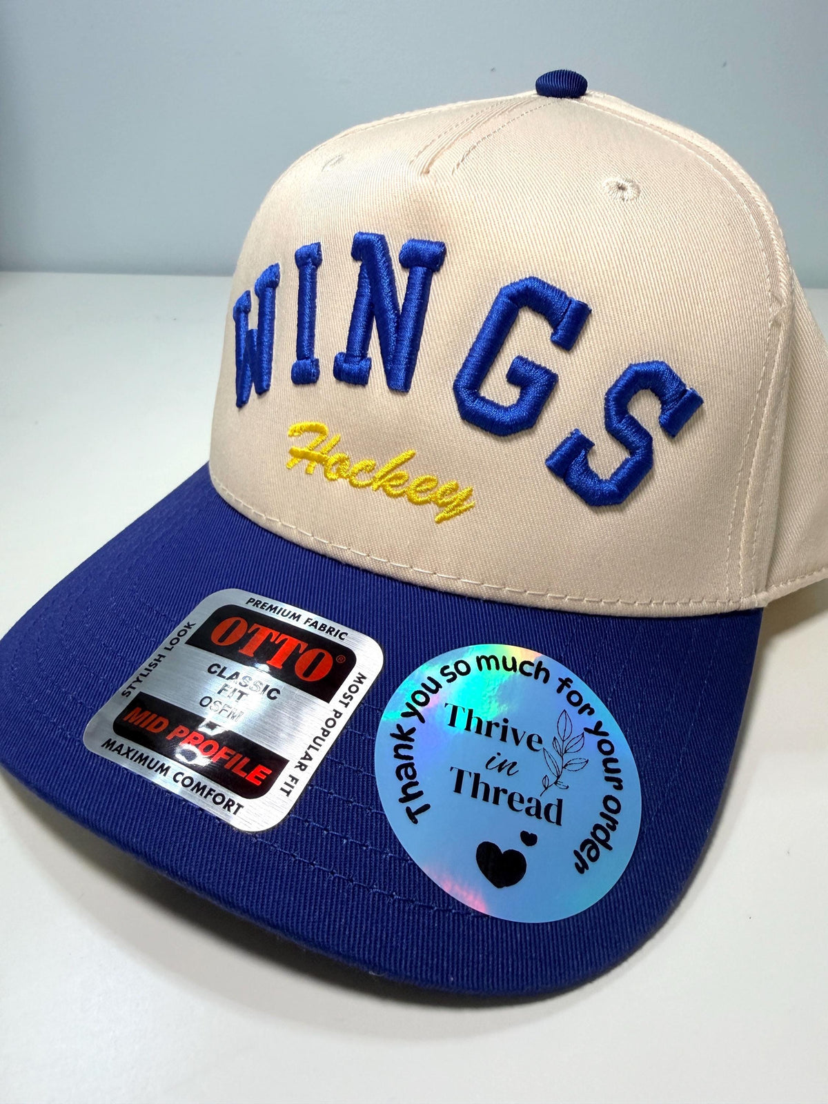 Custom Embroidery 3D puff foam hat, custom team/sport name