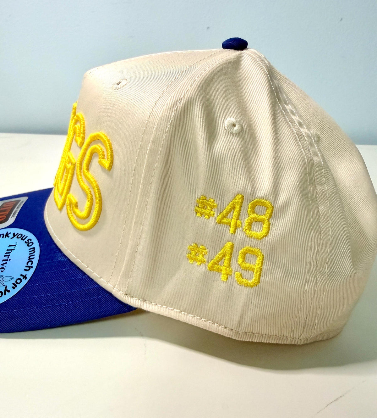 Custom Embroidery 3D puff foam hat, custom team name, custom school mascot name, custom player's number, team spirit hat, school spirit hat